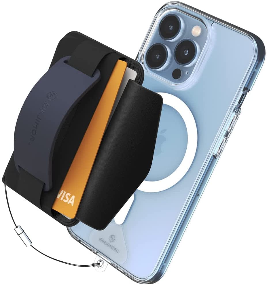 Sinjimoru M-Band Grip 3 in 1 Magnetic Wallet And Phone Grip Stand for MagSafe