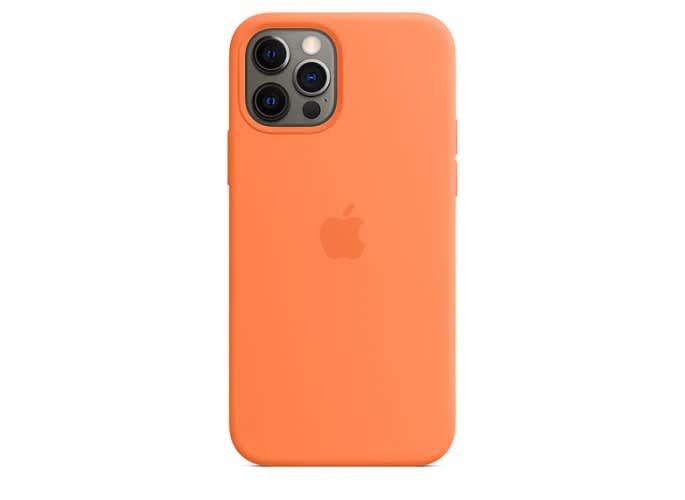 Apple Silicone Case With MagSafe For Iphone 12 Pro Max (Kumquat)