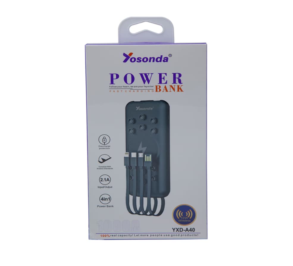 Yosonda Wireless Power Bank 10000Mah