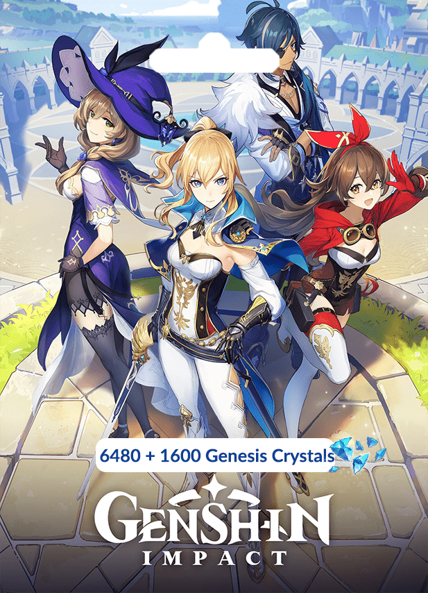 Genshin Impact 6480 + 1600 Genesis Crystals