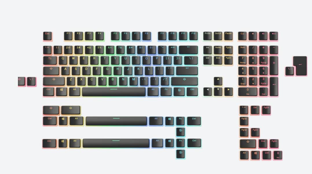 Glorious Aura Keycaps V2 Full Key Set