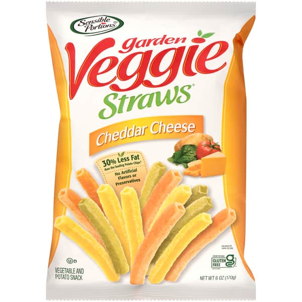 Sensible Portions Veggie Straws Cheddar Cheese 30g