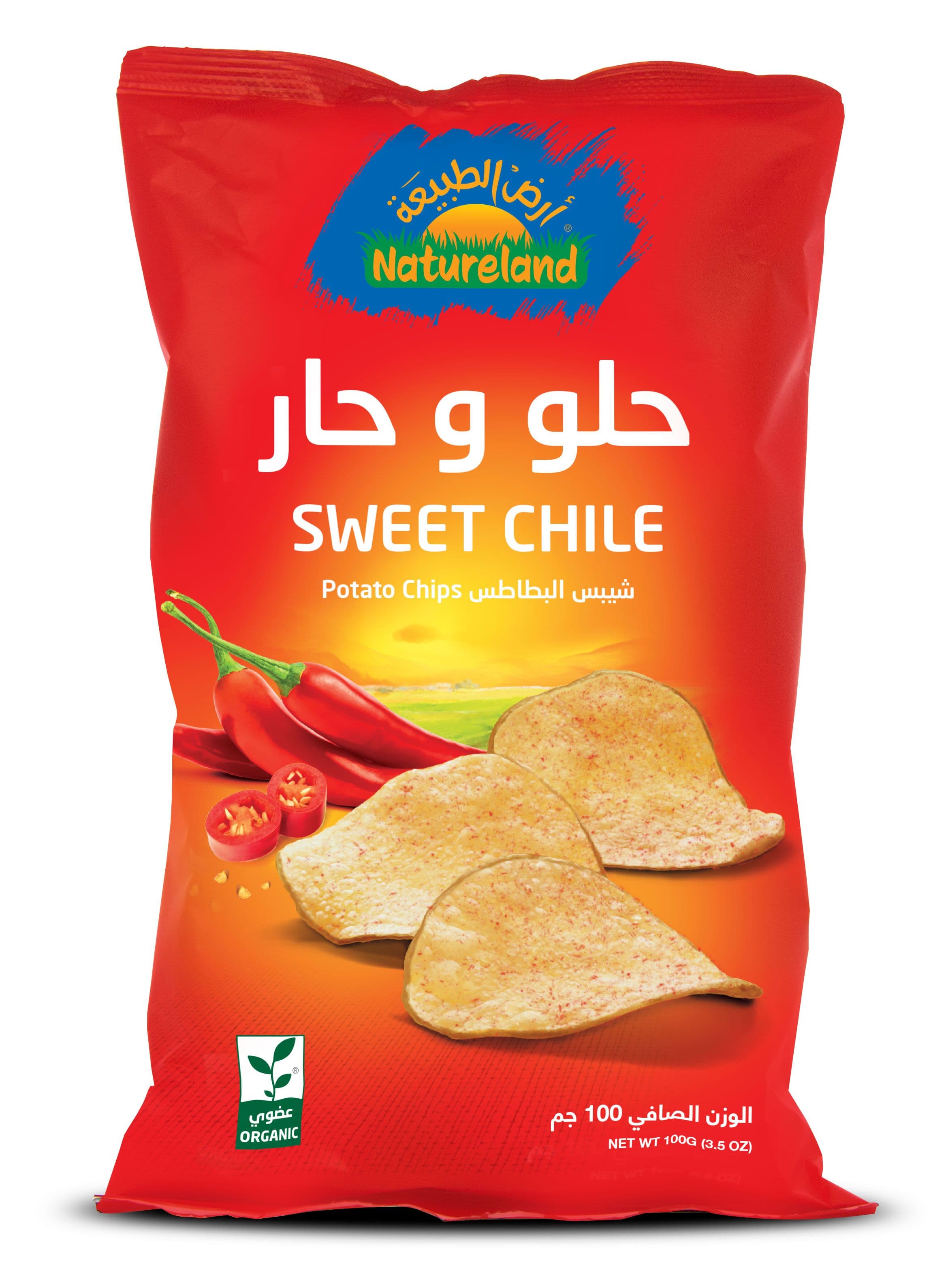 Natureland Organic Potato Chips Sweet Chile 100g