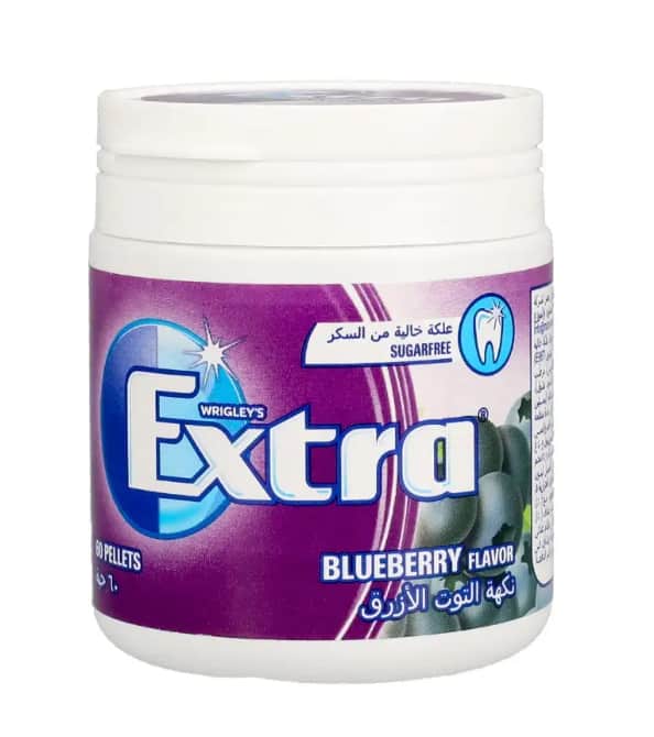 Wrigley's Extra Blueberry Sugar Free Gum 60p