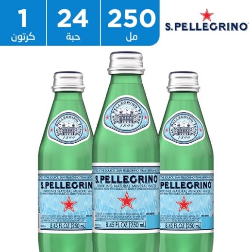San Pellegrino Mineral Water Sparkling Glass (24 X 250ml)