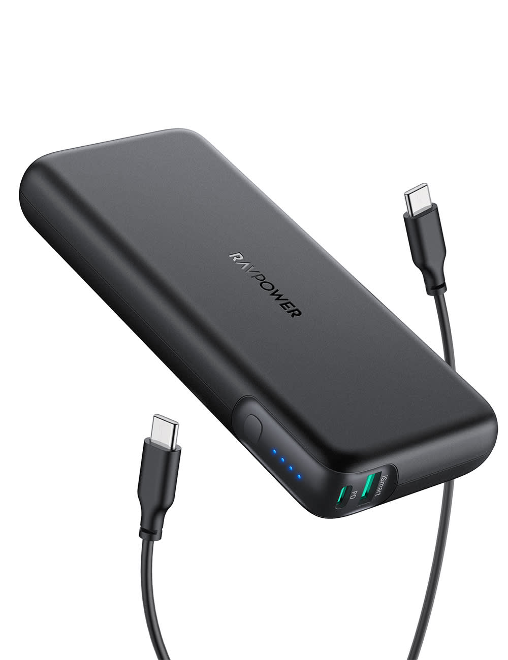 RAVPower Pioneer Portable Charger Offline Black 20000mAh 60W