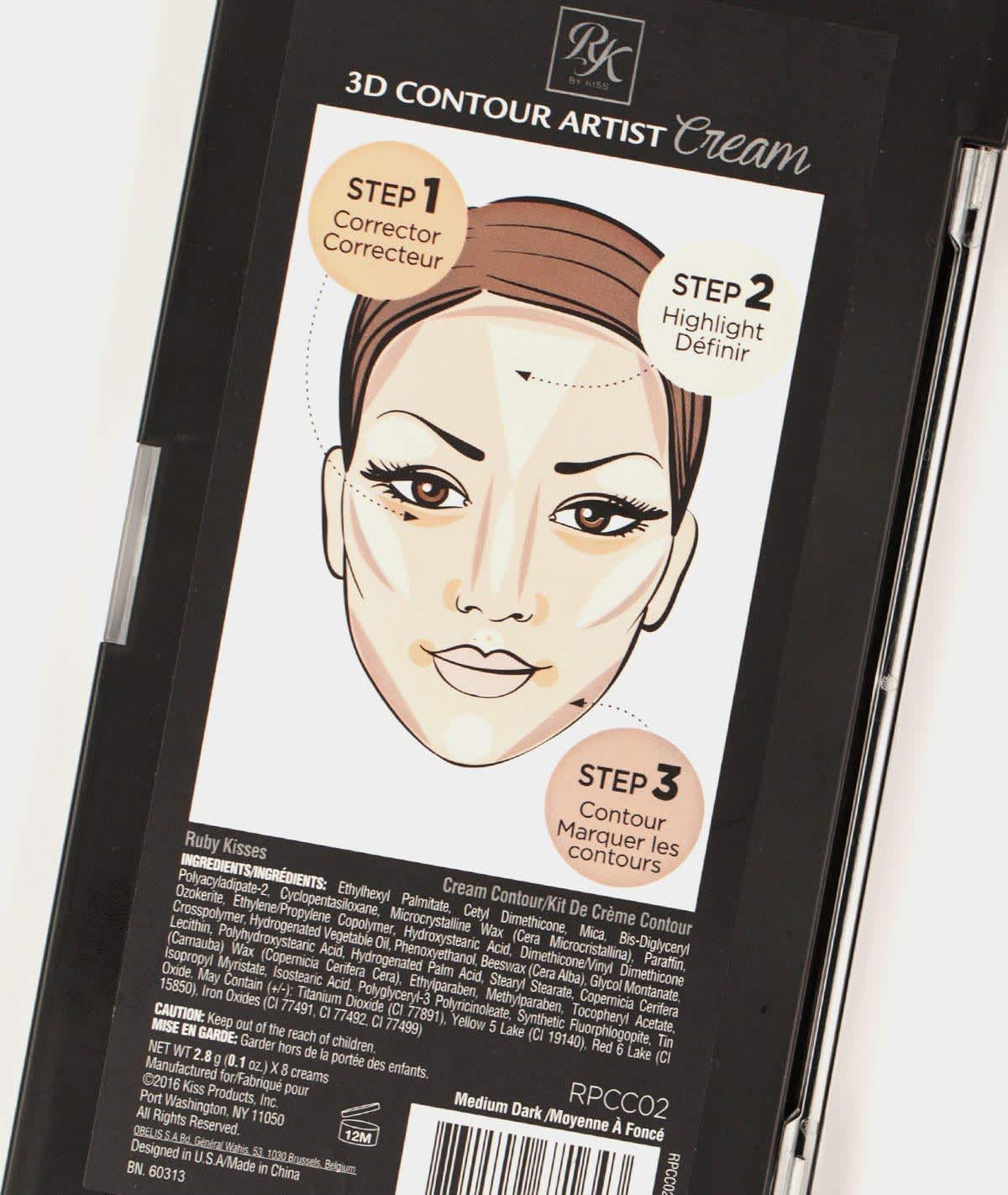 Kiss & Broadway Ruby Kisses Cream Contour Palette Medium