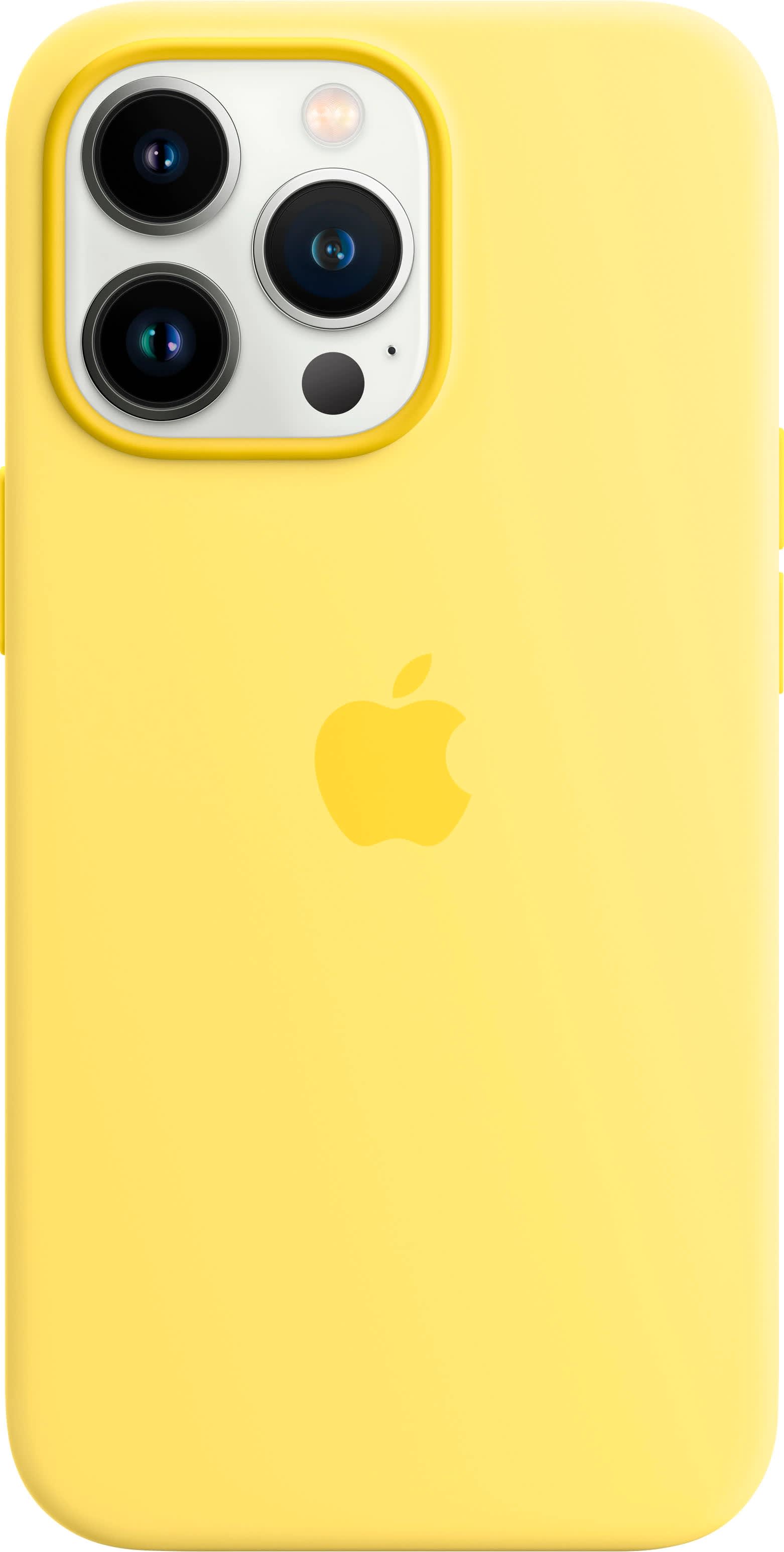 Apple Silicone Case With MagSafe For Iphone 13 Pro Max (Lemon Zest)